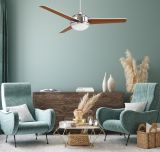 Ventilatore da soffitto VEGALIGHT cromato Ventilatore da soffitto VEGALIGHT cromato