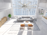 Ventilatore da soffitto HURRICANE nichel 130 cm