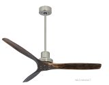 Ventilatore da soffitto KAUAI nichel spazzolato Wild-Walnut 130 cm