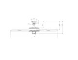Outdoor Ventilatore da soffitto PATIO ORB TEK/NOCE