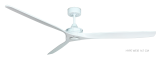 Ventilatore da soffitto HYPE WI-FI BIANCO 107 cm 132 cm 167 cm