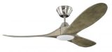 Ventilateur de plafond KOA 132 cm nichel satiné grey-wash avec LED Ventilateur de plafond KOA 132 cm nichel satiné grey-wash avec LED