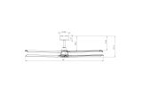 Ventilateur de plafond 3PLUS3 noir LED Wi-Fi