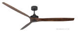 Ventilatore da soffitto HYPE WI-FI Graphit Wild Walnut
