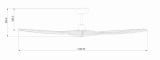 Outdoor Deckenventilator LINES WI-FI schwarz 150 cm