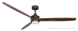 Ventilateur de plafond HYPELIGHT WI-FI BRONZE distressed oak