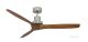 Ventilatore da soffitto KAUAI nichel spazzolato Wild-Walnut 130 cm