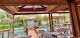 Outdoor DC Ventilatore da soffitto TAMAO nero/koa 150 cm
