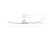 Outdoor DC Ventilateur de plafond TAMAO noir Koa avec LED 150 cm