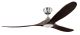 Ventilateur de plafond KOA nichel satiné noyer avec LED 152 cm