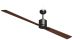 Ventilatore da soffitto FACTORY WI-FI nero 90 cm
