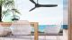 Outdoor Deckenventilator LINES WI-FI schwarz 150 cm