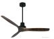Ventilador de techo KAUAI negro wild-walnut 130 cm