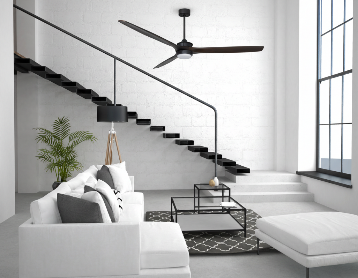 Ventilatore da soffitto HYPELIGHT Wi-Fi nero