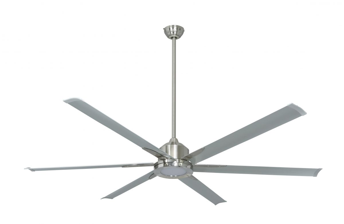 HVLS Ventilatore da soffitto THE BIG II nichel 180 CM WI-FI