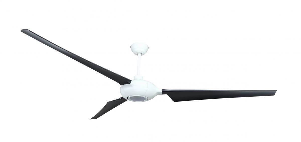 Ventilateur de plafond VOGUE LED blanc/noir 193 cm