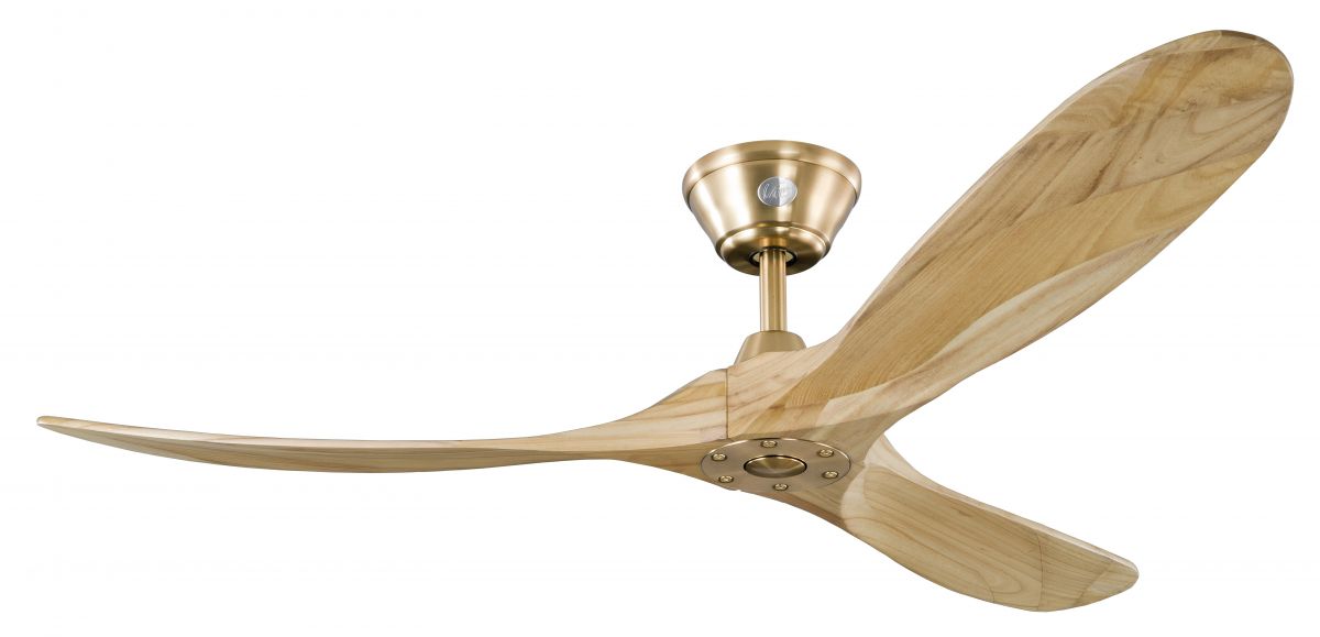 Ventilatore da soffitto KOA ottone satinato naturale 150 cm