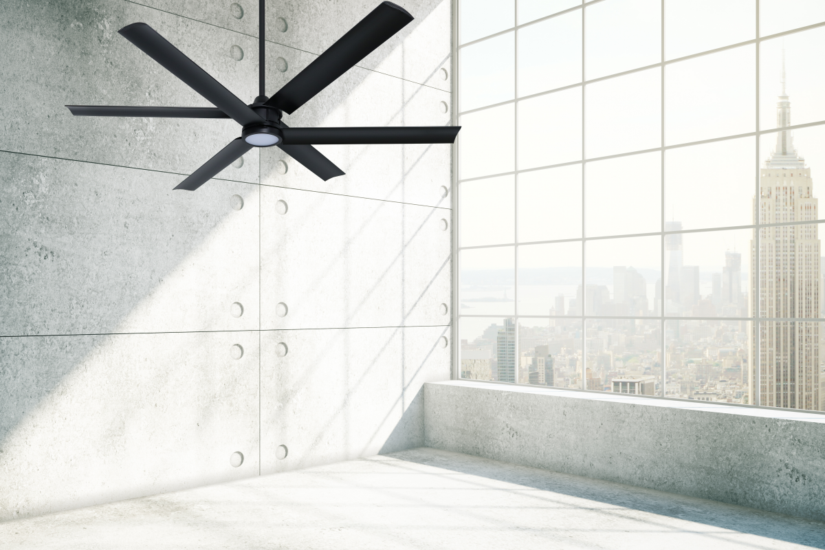 Ventilateur de plafond 3PLUS3 noir LED Wi-Fi