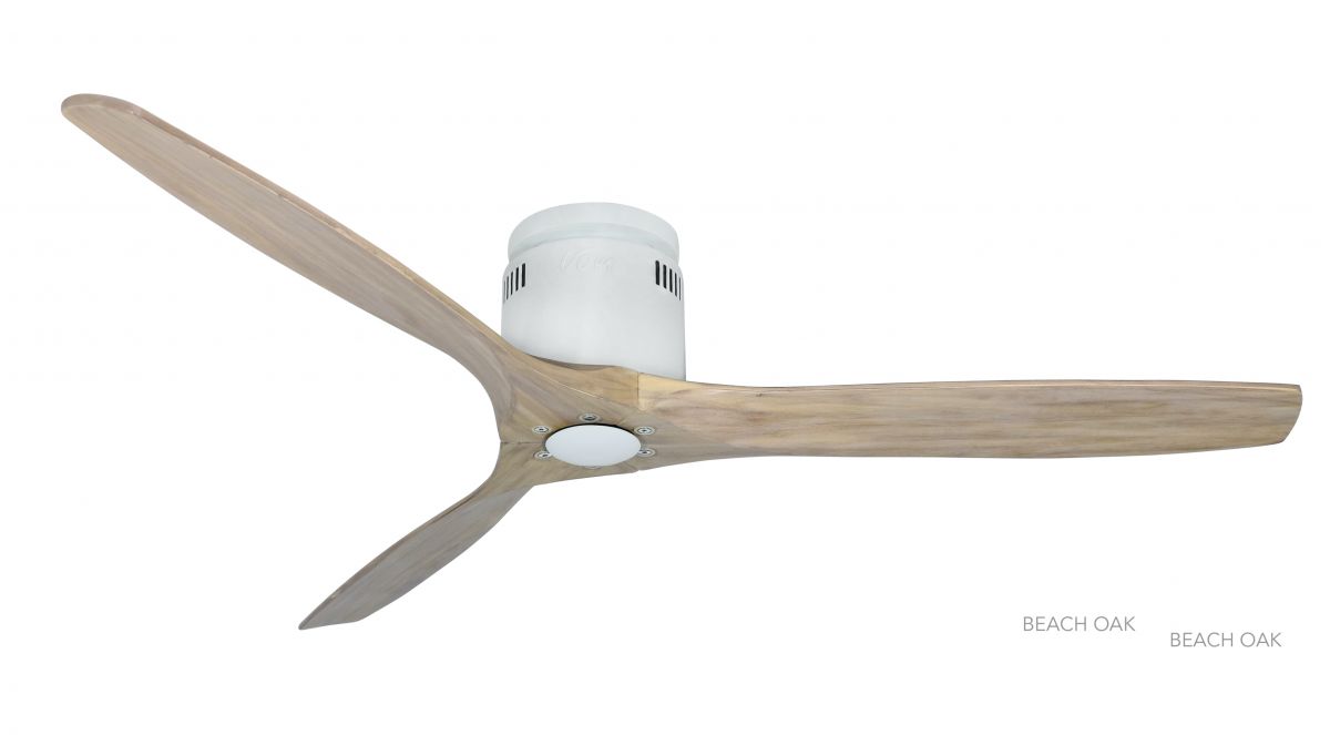 Ventilateur de plafond SLICE WI-FI blanc Beach-Oak