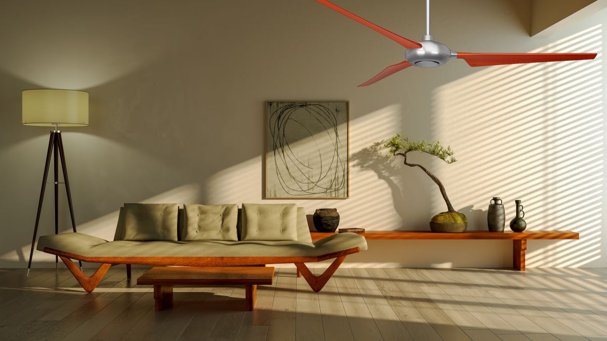 Ventilatore da soffitto VOGUE WI-FI Alu - noce 190 cm