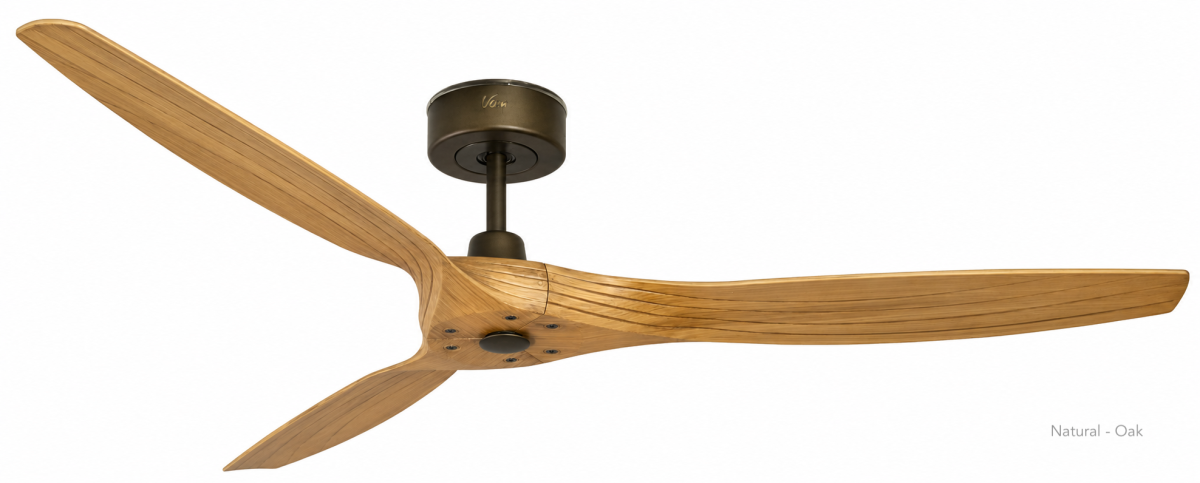 Outdoor Ventilateur de plafond LINES WI-FI bronze 150 cm
