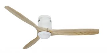 Ventilatore da soffitto SLICELIGHT WI-FI bianco pino