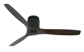 Ventilatore da soffitto SLICE WI-FI nero noce